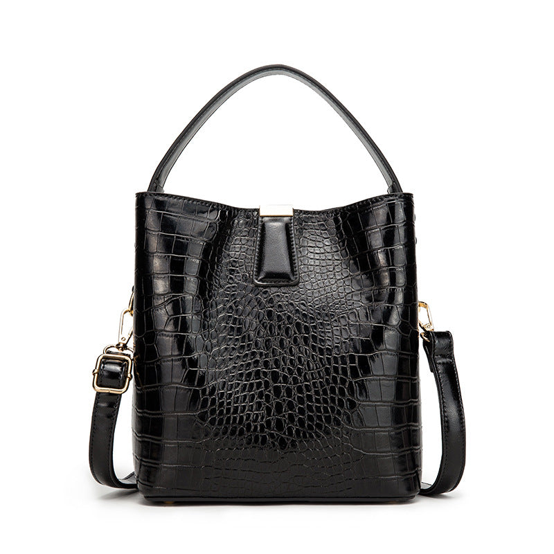 Bucket bag simple trend pu handbag